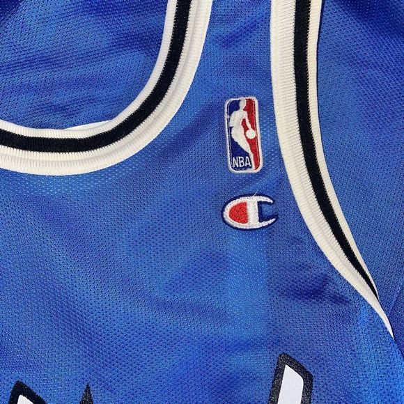 VINTAGE 90'S SHAQUILLE O'NEAL ORLANDO MAGIC CHAMPION JERSEY! - Picture 7 of 10